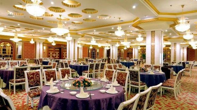 Deyang Pacific International Hotel المطعم الصورة